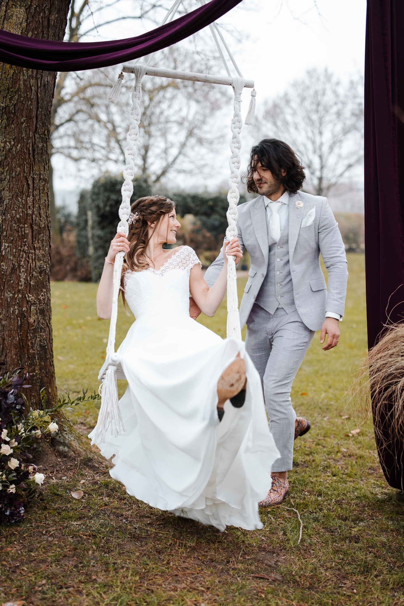 Schommel boho macrame