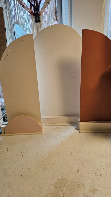 Backdrop scherm set van 3