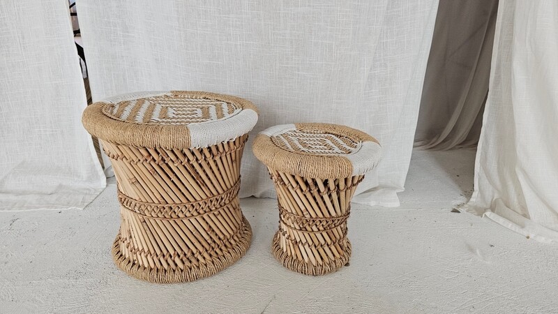 Bamboe set tafeltjes