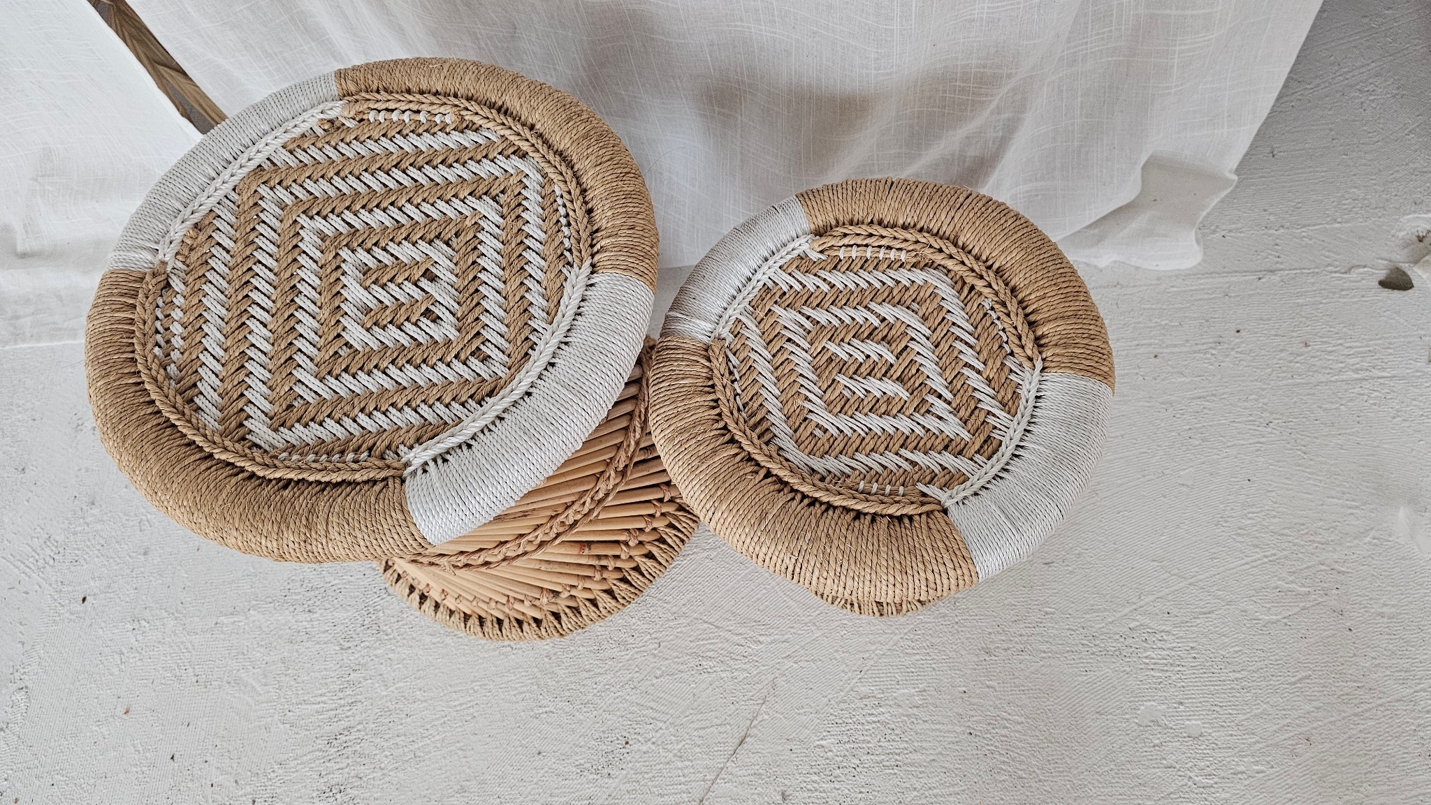 Bamboe set tafeltjes