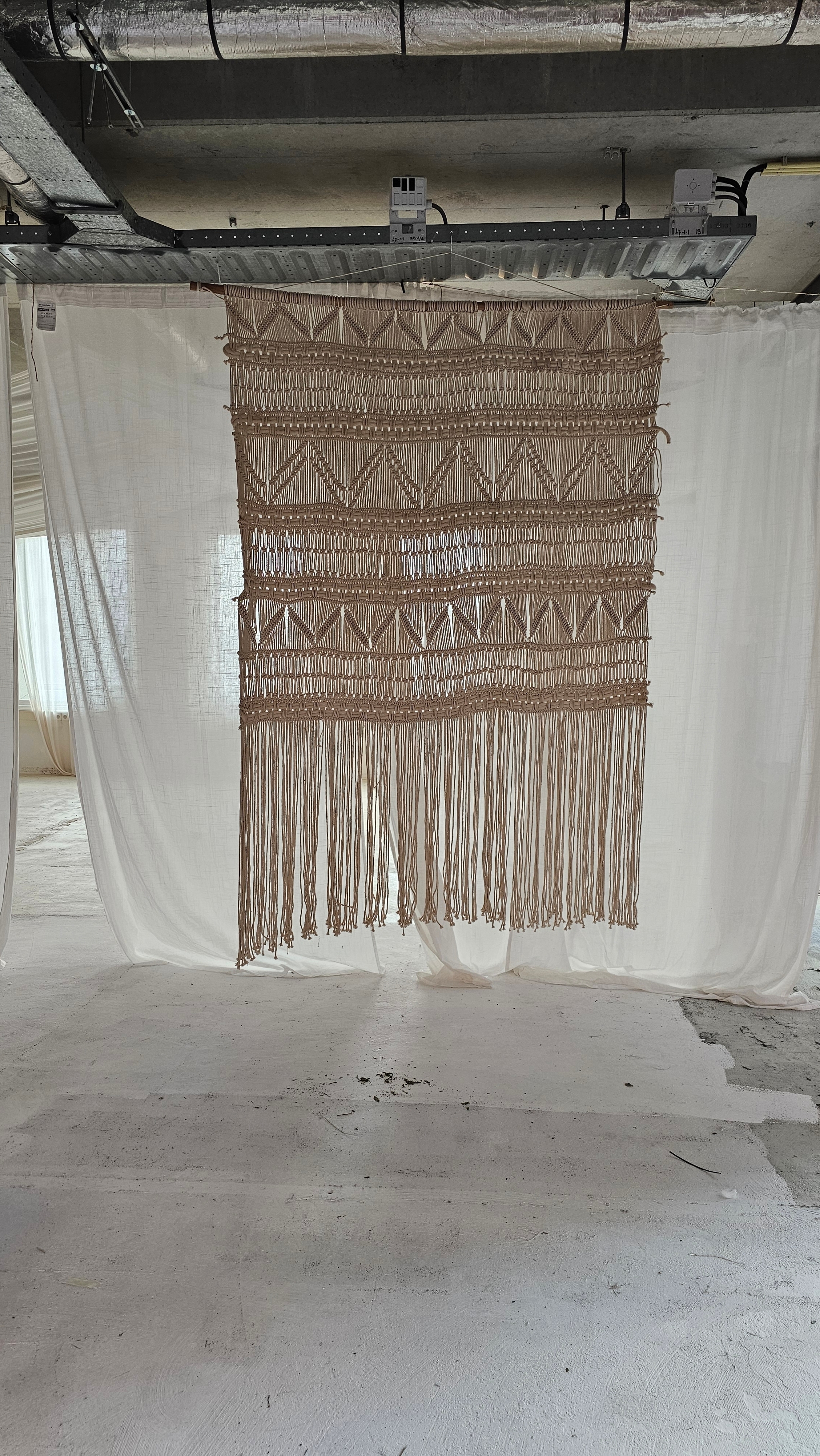 Macrame gordijn Boho