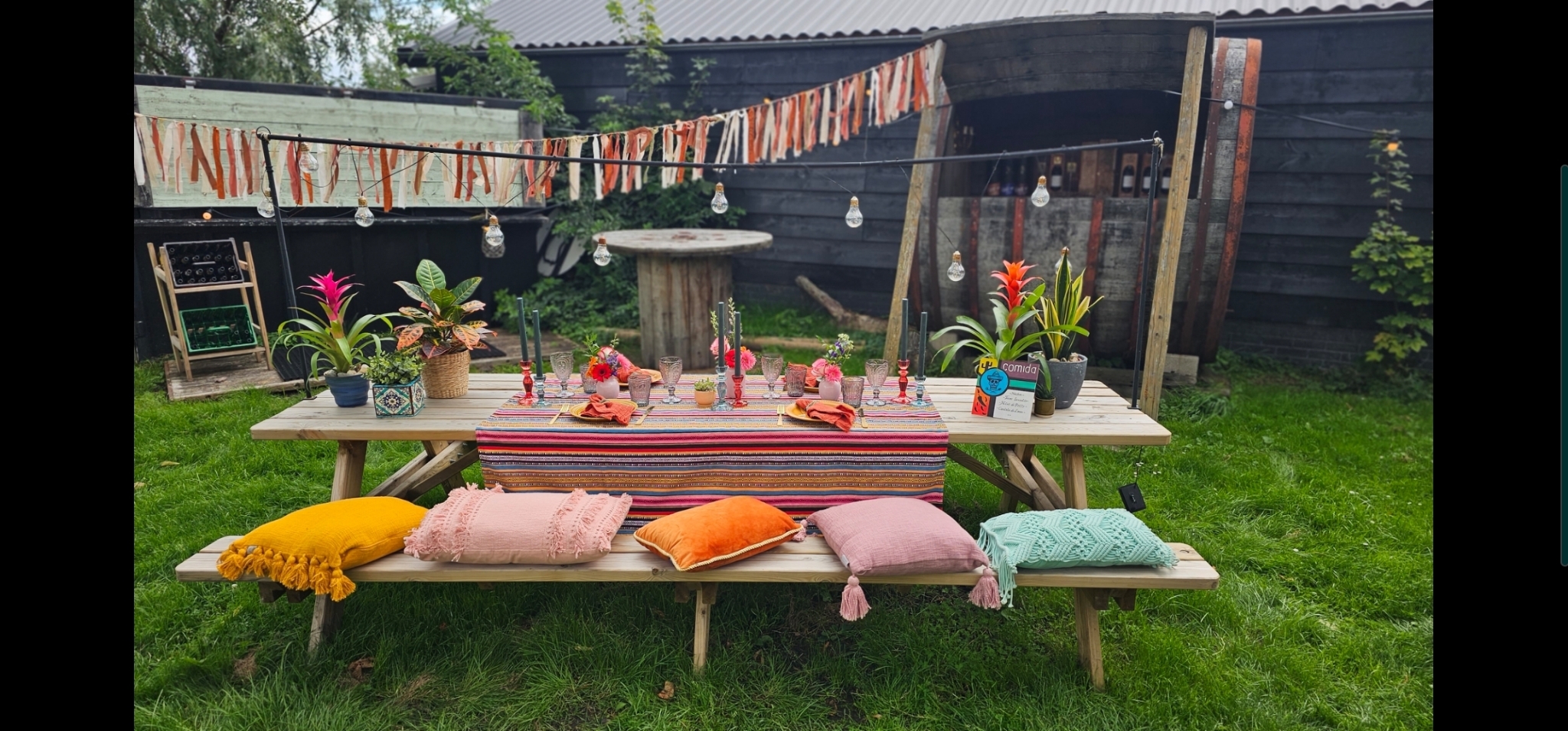 Festival slinger met lampjes