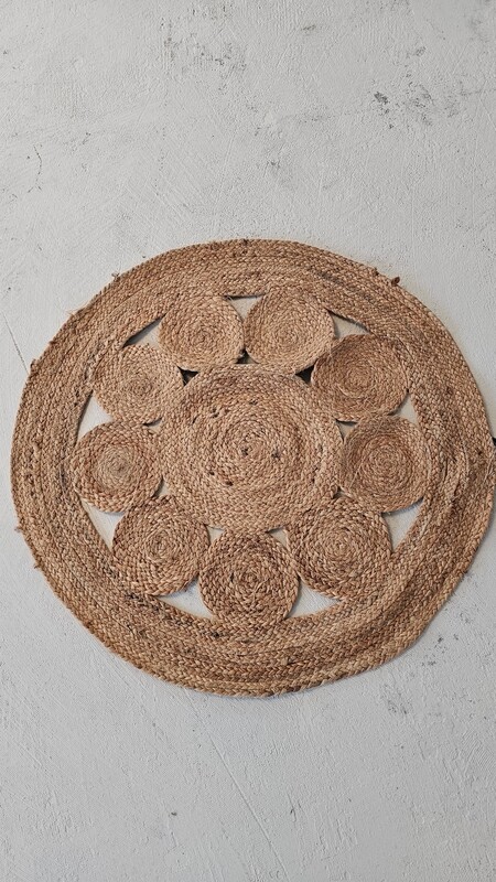 Jute tapijt Yin