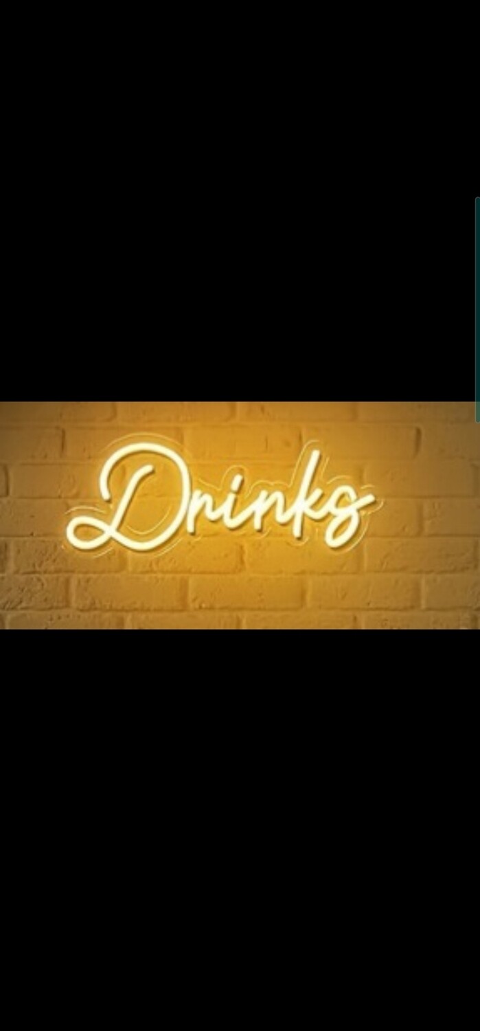 Neon sign drinks