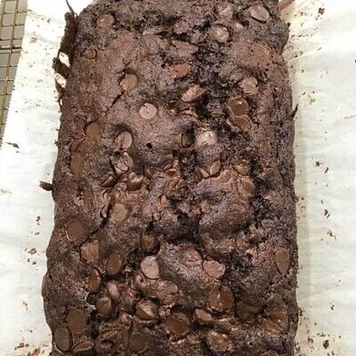 Chocolate Chocolate Chip Zucchini Bread