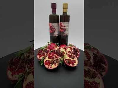 Pomegranate Vinegar with Tarragon & Star Anise Two Bottles