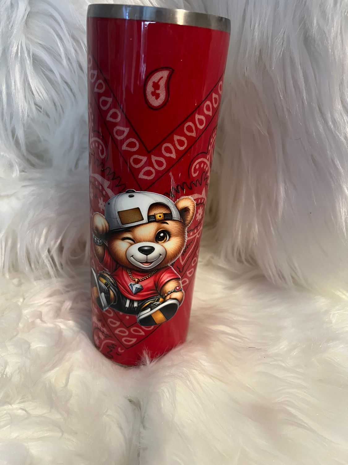 Bear Red Hanky 30 Oz Tumbler