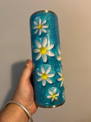 Blue Daisy 30 Oz Tumbler