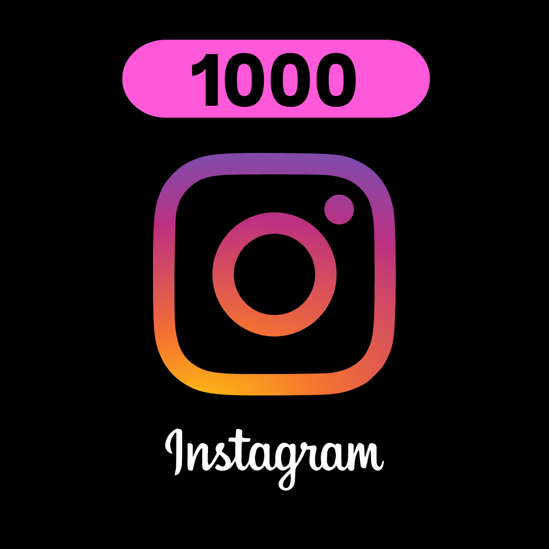 1000 seguidores para Instagram