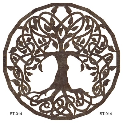 Tree of Life, Rectangular, 39/49 cm, Available in 8 Different Wood Finishes