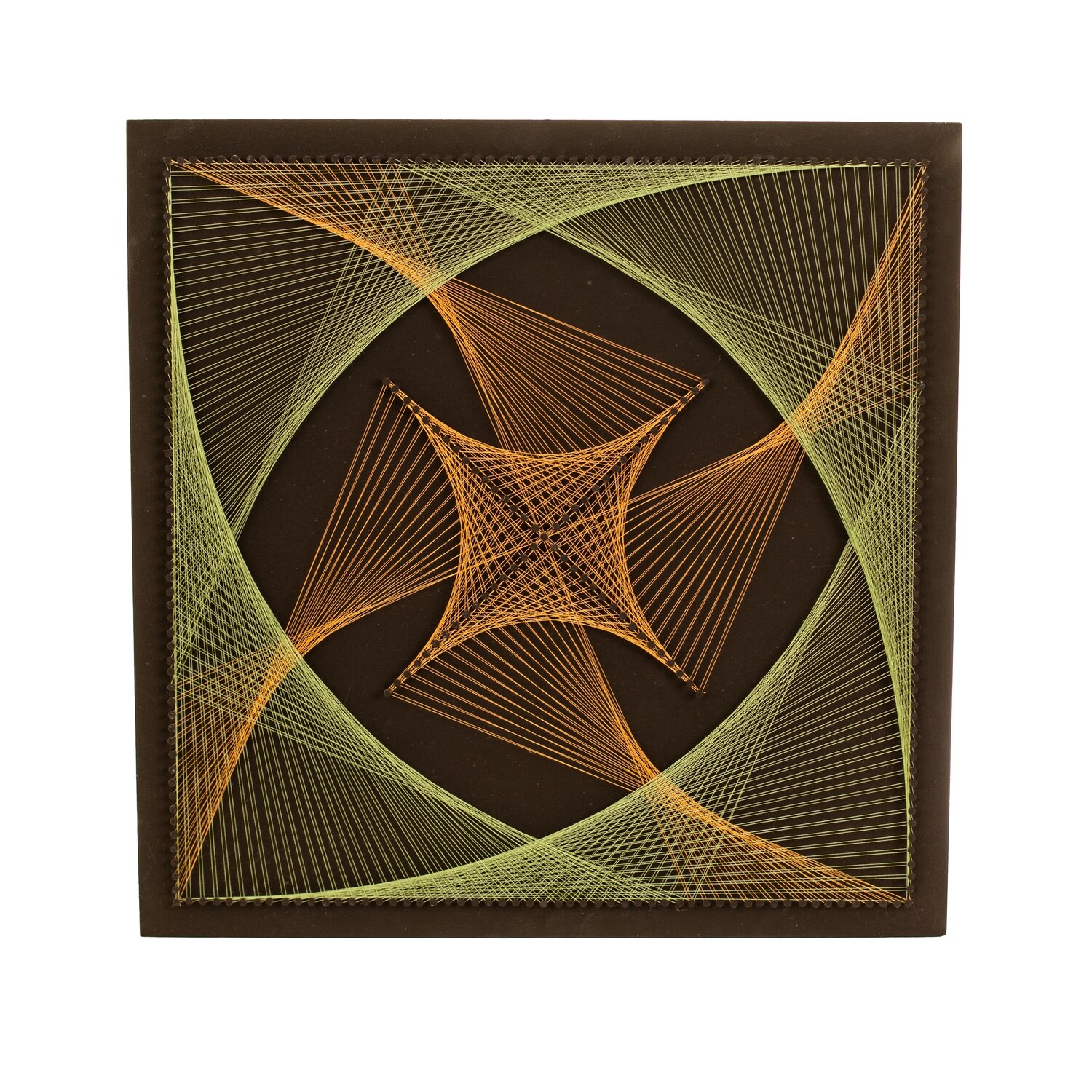 String-Art, Fadenbild, fertiges handgemachtes Kunsthandwerk. Geschenkidee Wandbild für jeden Anlass, Design: FB-01