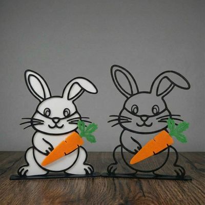 Modern Comic-Look Easter Bunny – Unique Decor &amp; Gift