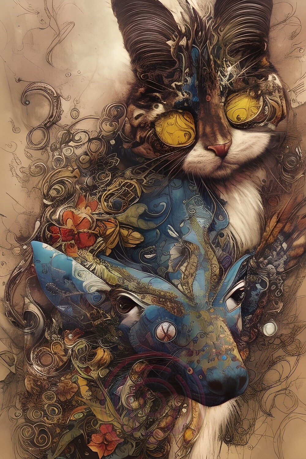 Wolpertinger Katzenreh