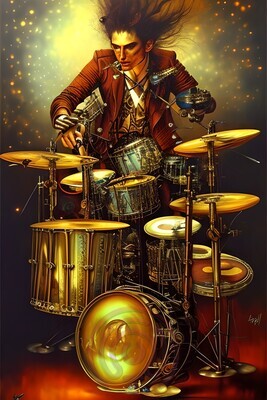 Drummer Steampunk
