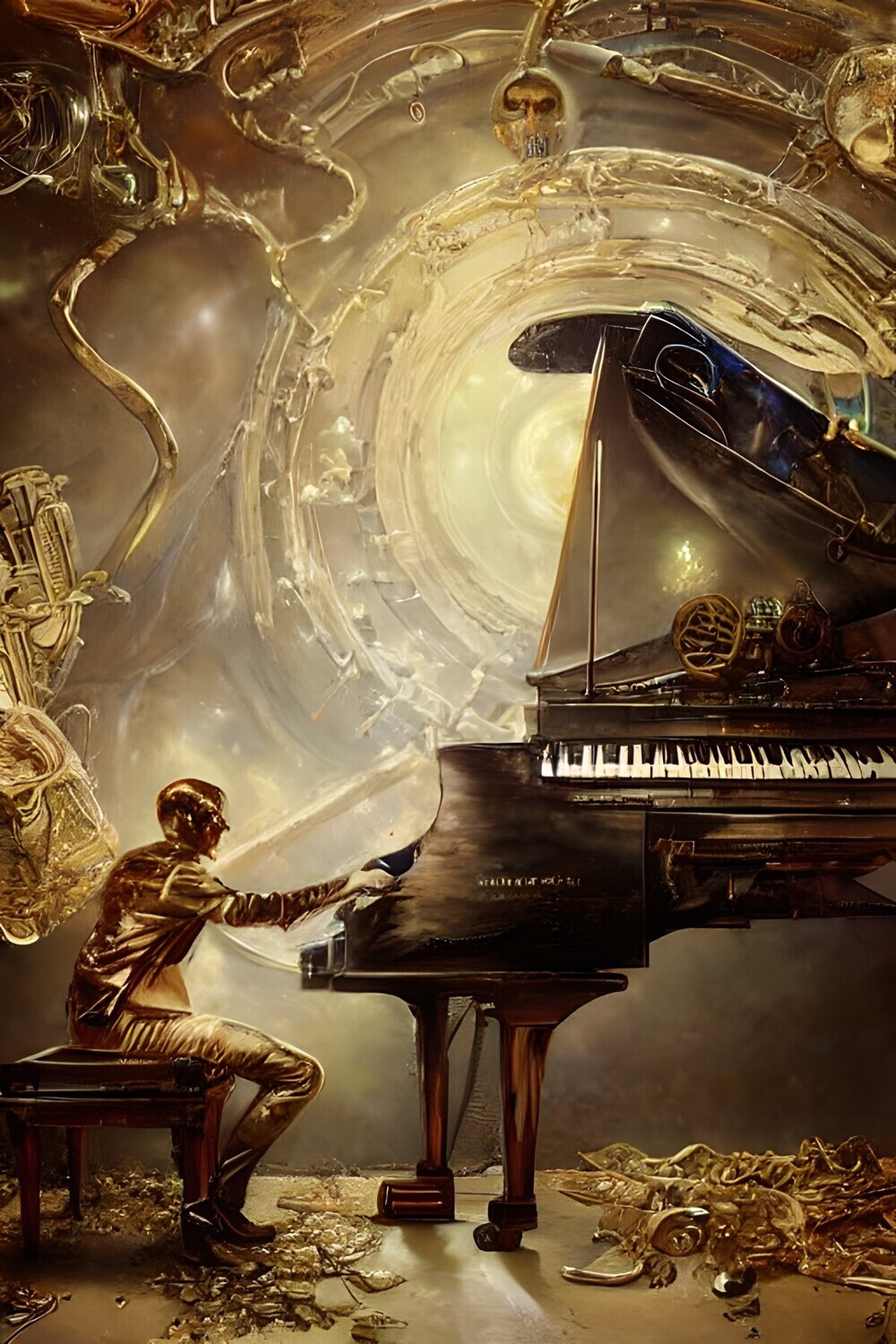 Piano Man Abstrakt