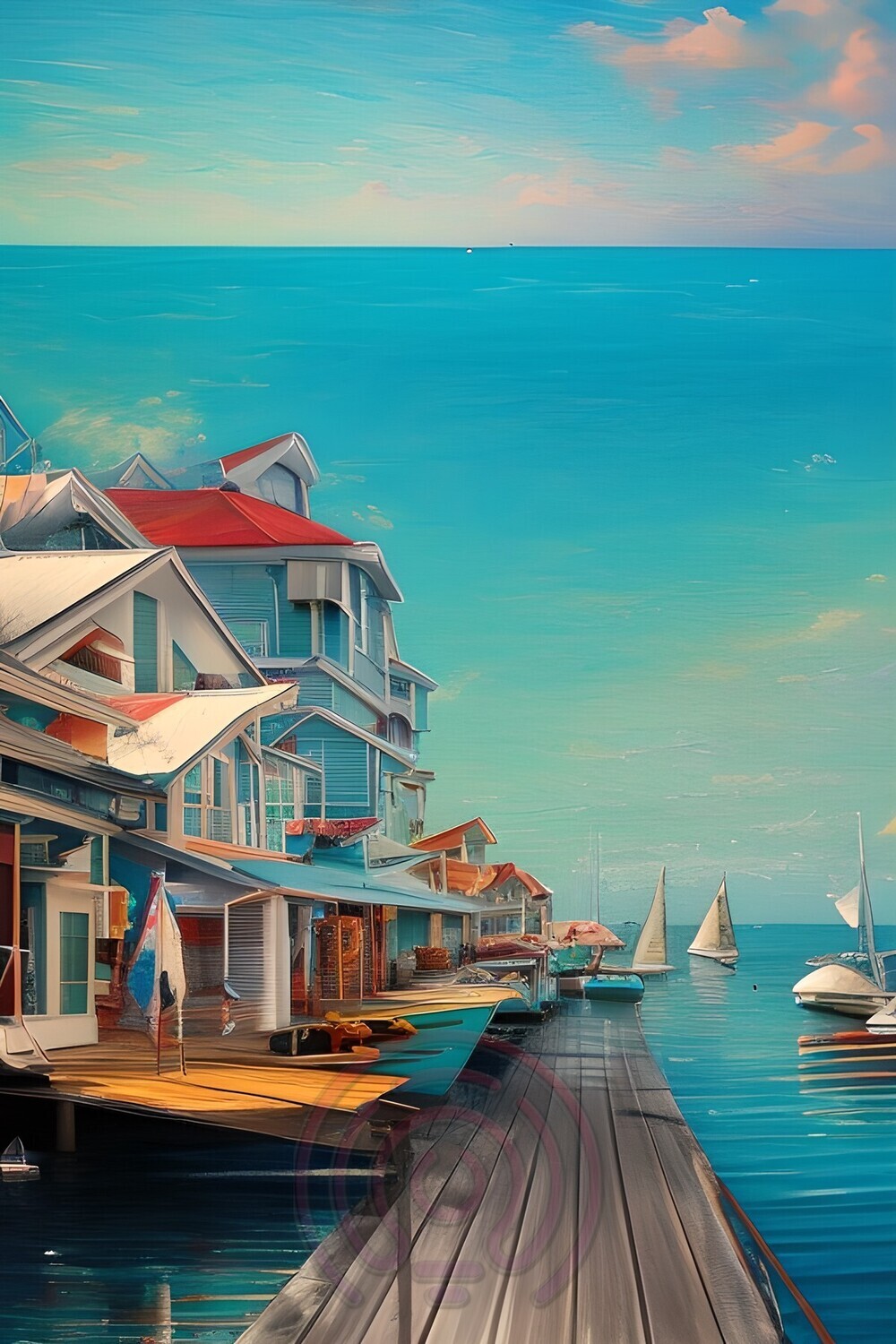 Landschaft Meer Hafen