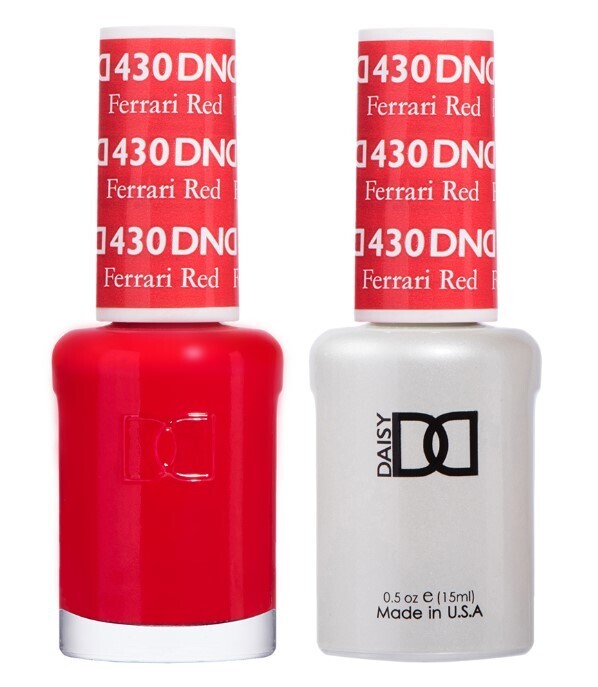 DND Duo Gel &amp; Nail Polish Set - Ferrari Red 430 - 2 x 15ml