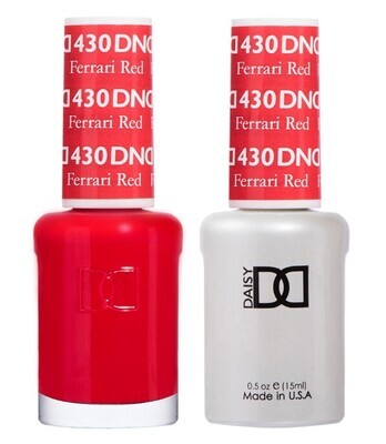 DND Duo Gel &amp; Nail Polish Set - Ferrari Red 430 - 2 x 15ml