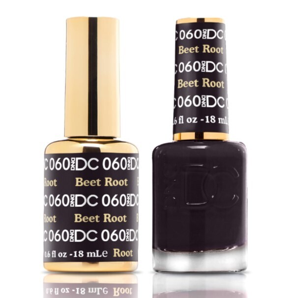 DND Duo Gel &amp; Nail Polish Set - Beet Root 060 - 2 x 15ml