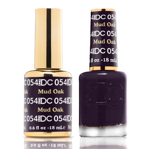DND Duo Gel &amp; Nail Polish Set - Mud Oak 054 - 2 x 15ml