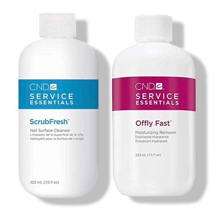 CND Service Essentials ScrubFresh Nail Surface Cleanser &amp; Offly Fast 222ml