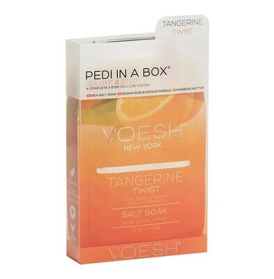 Voesh New York Pedi In A Box - Deluxe 4 Step - Tangerine Twist