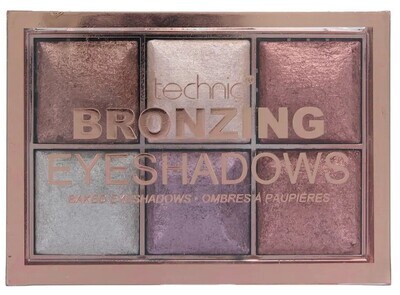 Technic 6 Colours Bronzing Baked Eyeshadows Palette