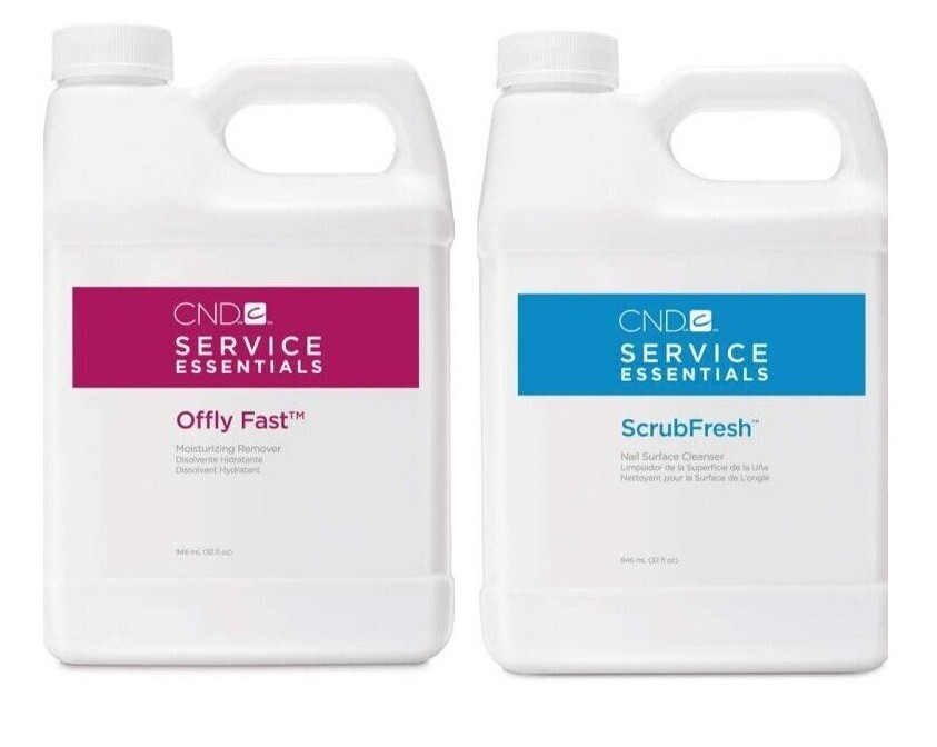 CND Service Essentials ScrubFresh Nail Surface Cleanser &amp; Offly Fast 946ml