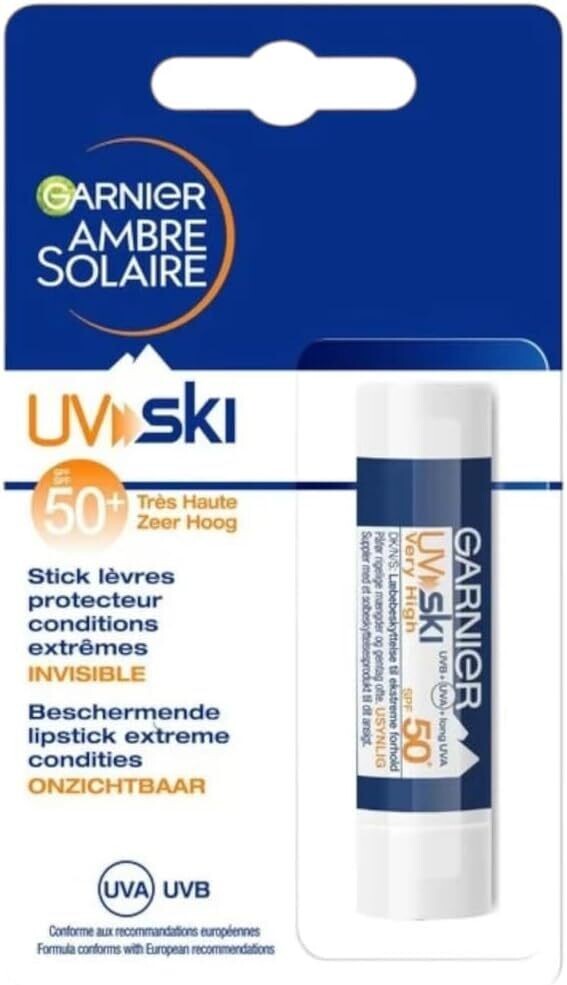 Garnier Ambre Solaire UV Ski Lip Balm SPF50 - Invisible