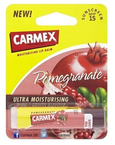 Carmex Moisturising Lip Balm Stick - Pomegranate