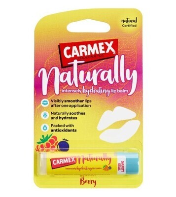 Carmex Naturally Moisturising Lip Balm Stick - Berry