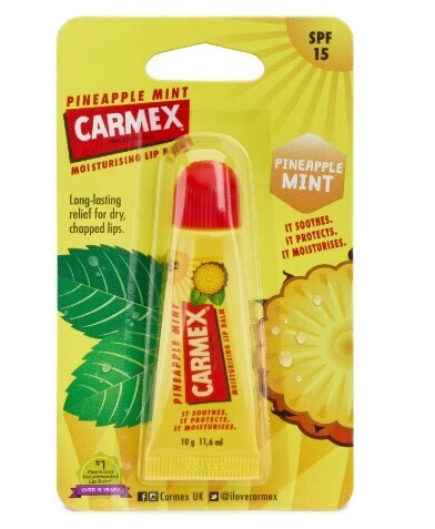 Carmex Moisturising Lip Balm Tube - Pineapple Mint