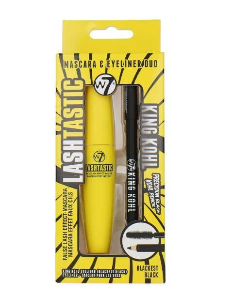 W7 Lashtastic Mascara &amp; King Kohl Eyeliner Pencil Duo - Blackest Black