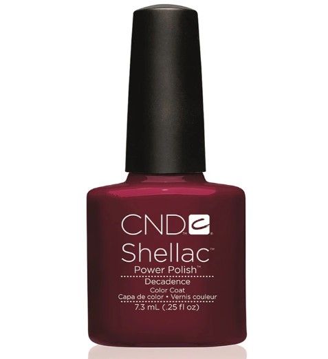 All Back Shellac CND Shellac 'Black Cherry' Gel Polish 7.3ml - Rich, Chip-Free, Extended ...