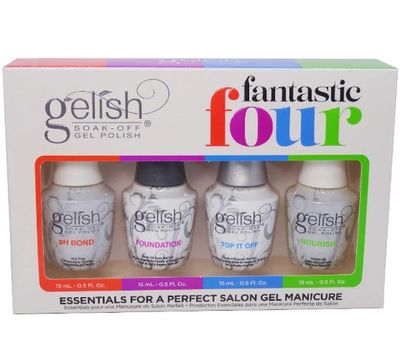 Gelish Fantastic Four set, consisting of PH Bond, Top it Off, Foundation &amp; Nourish
