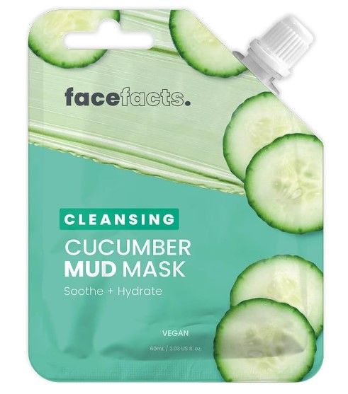 Face Facts - Cleansing Cucumber Mud Mask - Soothe + Hydrate (60ml)