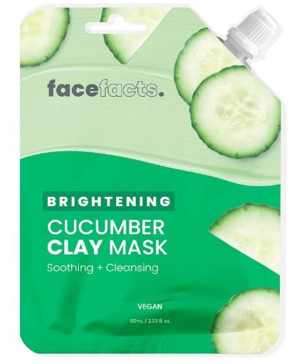Face Facts - Brightening Cucumber Clay Mask - Soothing + Cleansing (60ml)