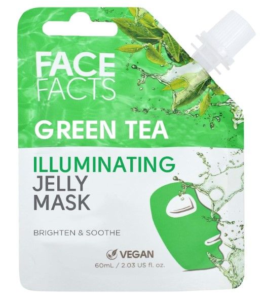 Face Facts - Green Tea Illuminating Jelly Mask - Brighten + Soothe (60ml)
