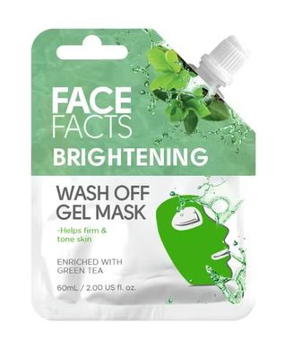 Face Facts - Brightening Wash Off Gel Mask - Enriched With Green Tea Extract (60ml)