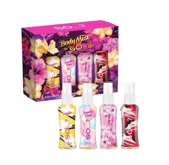 So…? Body Mist Mini Set 4 x 50ml Fragrance for Women