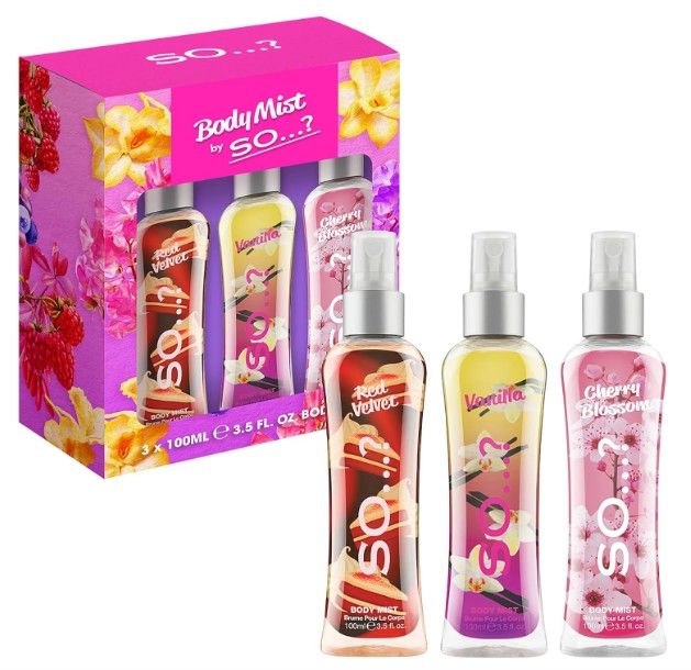 So…? Luscious Body Mist Trio Set 3 x 100ml Fragrance for Women