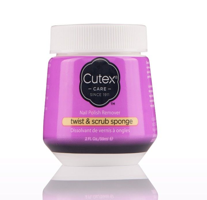 Cutex Twist &amp; Scrub Sponge Nail Polish Remover (52ml)