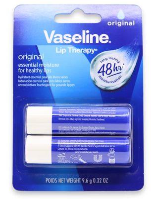 Vaseline Original Lip Therapy Lip Balm Stick - 2 Pack