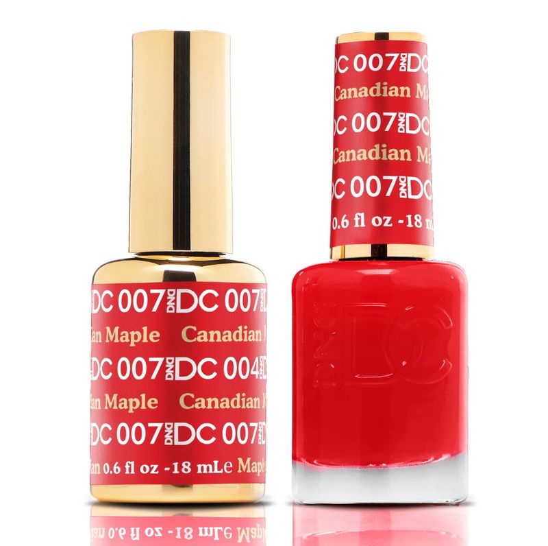 DND Duo Gel &amp; Nail Polish Set - Canadia Maple 007 - 2 x 18ml