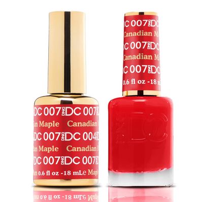 DND Duo Gel &amp; Nail Polish Set - Canadia Maple 007 - 2 x 18ml