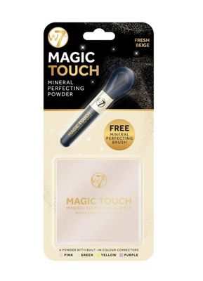 W7 Magic Touch Mineral Perfecting Powder with Brush – Fresh Beige