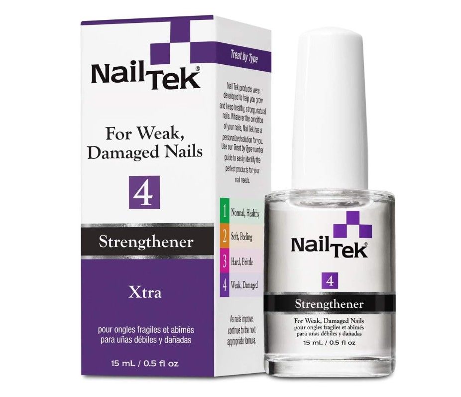 Nail Tek 4 - Xtra Strengthener - For Weak, Damaged Nails 15ml