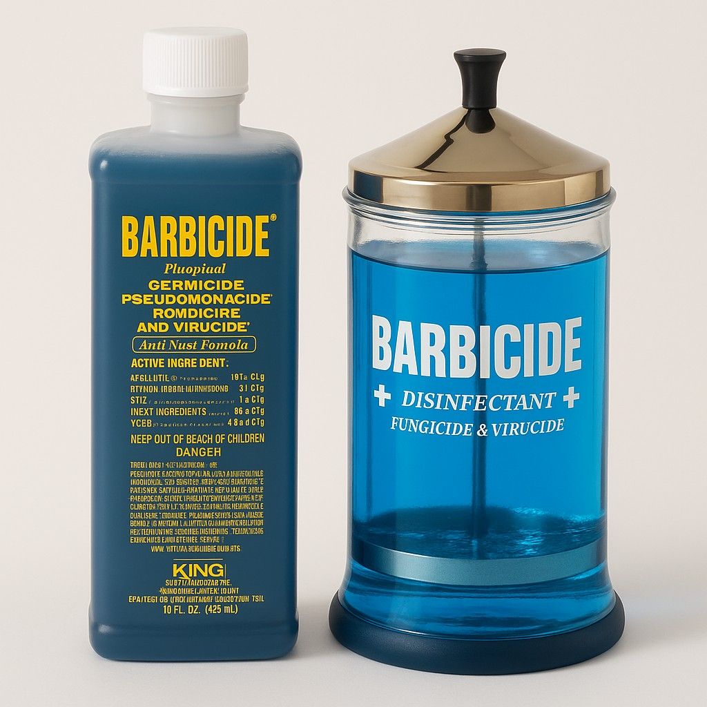 Barbicide Disinfectant Concentrate 473ml &amp; Mid Size Jar