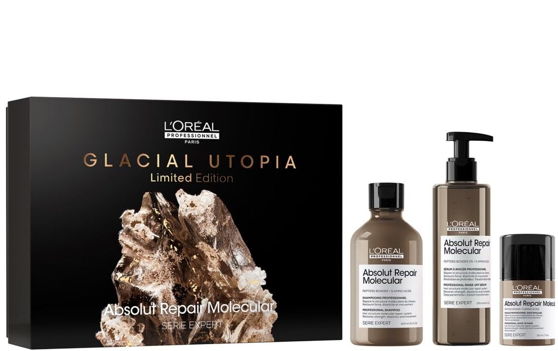 Loreal Professional Glacial Utopia Absolut Repair Molecular 3 Piece Gift Set
