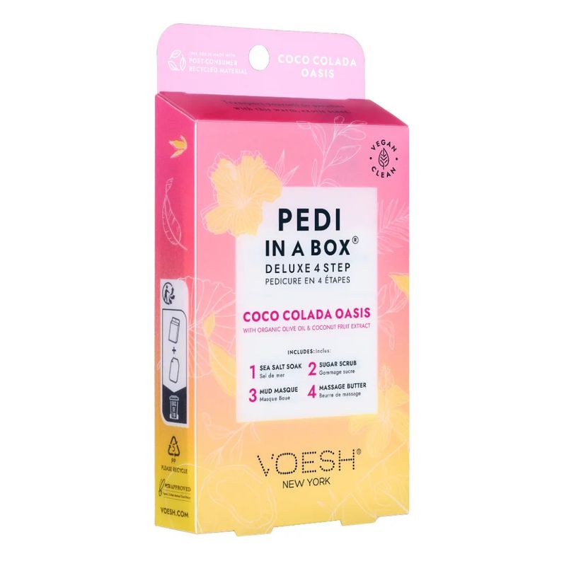 Voesh New York Pedi In A Box - Deluxe 4 Step - Coco Colada Oasis